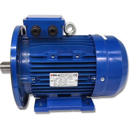 SILNIK ELEKTRYCZNY Z KOŁNIERZEM 3kW 400V 1430obr WAŁEK 28mm 3-FAZOWY